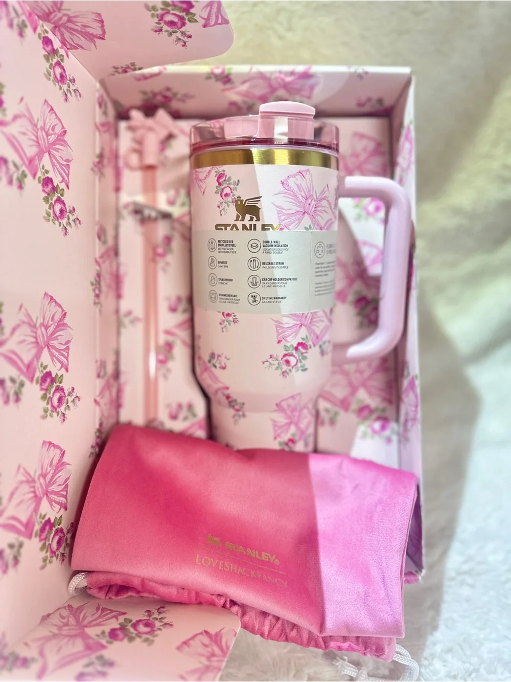 Stanley Pink Floral Bath & Body Gift Box - Picture 3 of 4